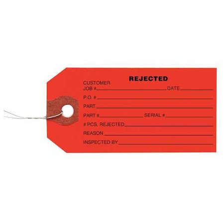 Tag, Paper, 2 3/8 in Width, 4 3/4 in Height, , 1000 PK