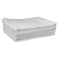 Sorbent Pad, 13 gal, 15 in x 19 in, Oil, White, 100 PK