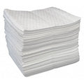 Sorbent Pad, 19 gal, 15 in x 19 in, Oil, White, 100 PK