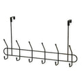 Coat and Garment Hook, 12 Ends, Black