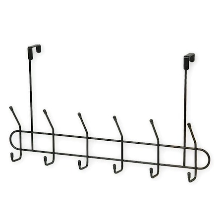 Coat and Garment Hook, 12 Ends, Black
