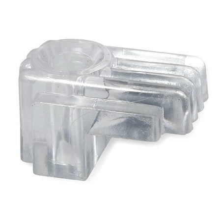 Mirror Clip, Plastic, Length 5/8 In, PK25