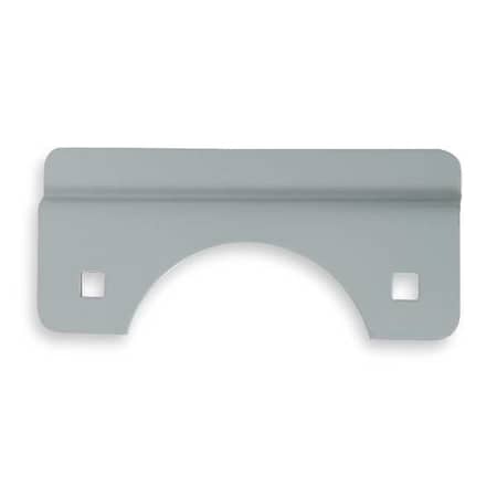 Door Latch Guard, Gray, Steel, 6"L x 3"W