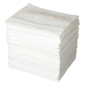Sorbent Pad, 51 gal, 15 in x 19 in, Oil, White, Polypropylene