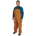 Bib Overalls, Nylon, 31 in Inseam, Brown, 3XL (Formerly Condor)