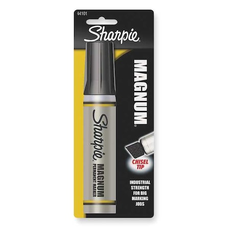 Industrial Marker, Oversized Chisel Tip, Black