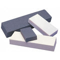 Single Grit Benchstone, 4 in W, 1 in L, 1/4 in H, Aluminum Oxide, Brown, Orange