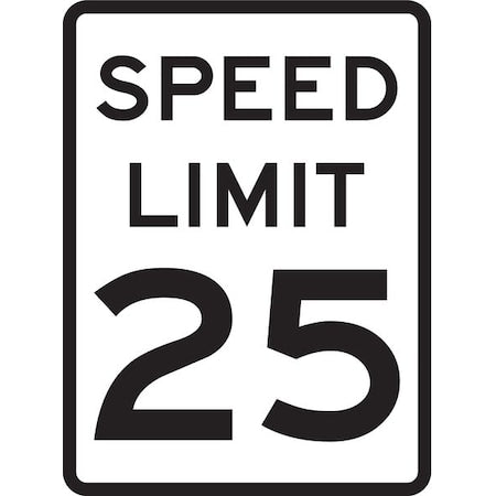 Traffic Sign, 24 in H, 18 in W, Aluminum, Rectangle, English, 94209