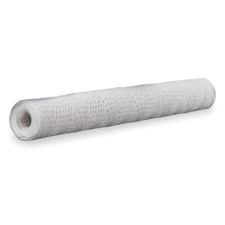 String Wound Filter Cartridge, 5 gpm, 75 Micron, 2-7/16"" O.D., 10 in H, 6 PK