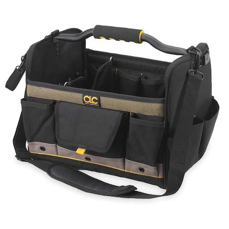 Tool Tote, Black, Polyester, 21 Pockets