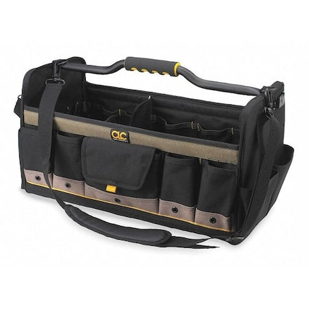 Tool Tote, Black, Polyester, 27 Pockets