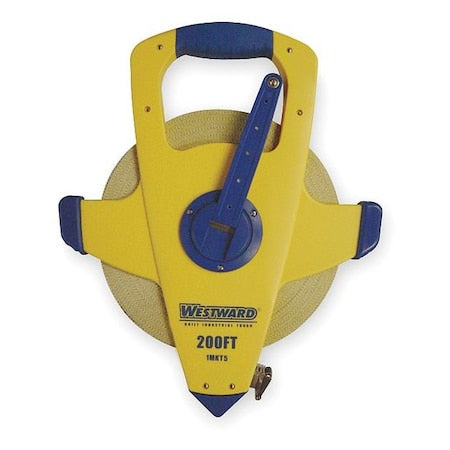 200 ft Engineer's Tape Measure, 1/2 in Blade