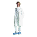 Disposable Lab Coat, Tyvek(R) IsoClean(R), 0 Pockets, Snaps, 30 PK