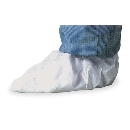 Cleanroom Shoe Covers, Tyvek(R) IsoClean(R), White, Slip Resistant Sole: Yes , M