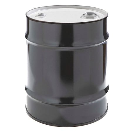 Closed Head Transport Drum, Steel, 10 gal, Lined, Black