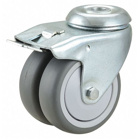 Dual Wheel Bolt Hole Swivel Cstr w/Brake