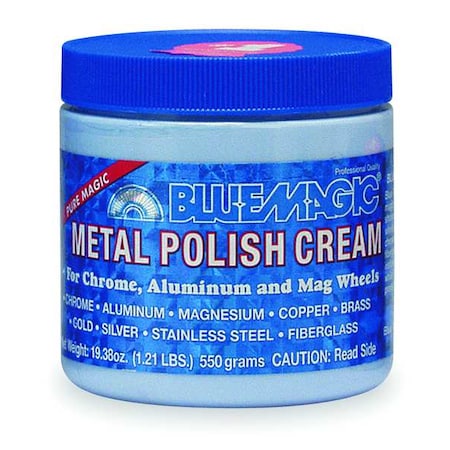 Metal Polish Cream, Tub, 19.25 oz, Ready to Use Paste