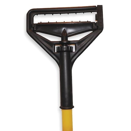 63" Slide On Wet Mop Handle, Yellow, Fiberglass
