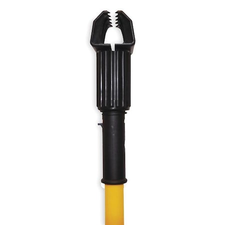 60" Clamp On Wet Mop Handle, Yellow, Fiberglass