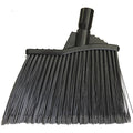 9 in Sweep Face Angle Broom, Medium, Black