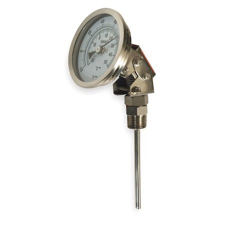 Bimetal Thermom, 5 In Dial, -20 to 120F