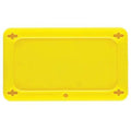Blank Tag, Plastic, 2 3/16 in H x 3 11/16 in W, Yellow, Rectangle
