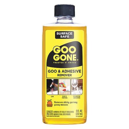 Citrus Adhesive Remover, 8 Oz Bottle, Liquid, 12 PK