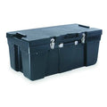 Stack & Nest Storage Trunk W/ Lid, 26.9 gal, 32-1/2 in L x 15-3/4 in W x 13-3/4 in H, Black