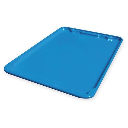 Stacking Container Lid Lid, Blue, Fiberglass