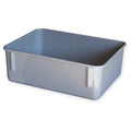 Stack & Nest Storage Container, 1.5 gal, 11-3/4 in L x 8-3/4 in W x 4-1/8 in H, Gray