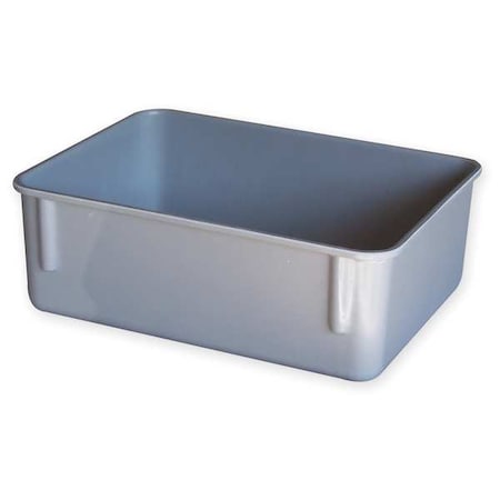 Stack & Nest Storage Container, 1.5 gal, 11-3/4 in L x 8-3/4 in W x 4-1/8 in H, Gray