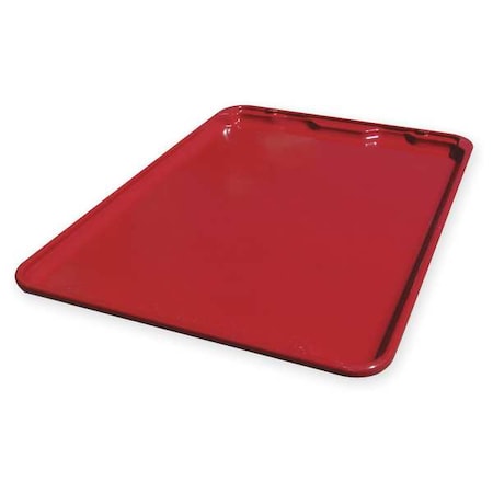 Stack Container Lid Lid, Red, Fiberglass