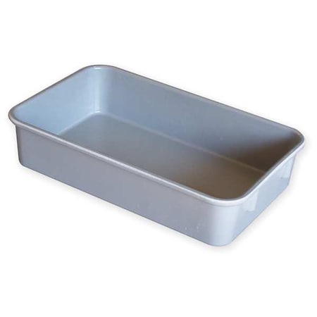 Stack & Nest Storage Container, 0.4 gal, 9-3/4 in L x 6-1/8 in W x 2-1/8 in H, Gray