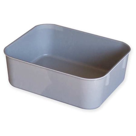 Stack & Nest Storage Container, 0.2 gal, 6-1/8 in L x 4-7/8 in W x 2-1/8 in H, Gray