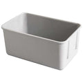 Stack & Nest Storage Container, 0.9 gal, 9-3/4 in L x 6-1/8 in W x 4-1/2 in H, Gray