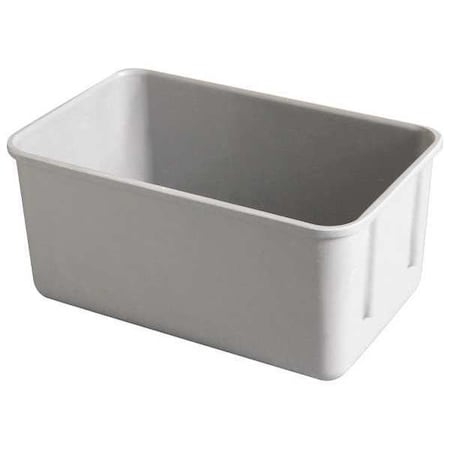 Stack & Nest Storage Container, 0.9 gal, 9-3/4 in L x 6-1/8 in W x 4-1/2 in H, Gray
