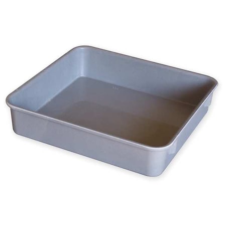 Stack & Nest Storage Container, 1.4 gal, 9-3/4 in L x 9-1/4 in W x 4-1/2 in H, Gray