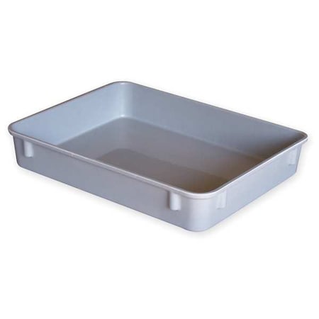 Stack & Nest Storage Container, 0.9 gal, 12-3/8 in L x 9-3/4 in W x 2-1/8 in H, Gray