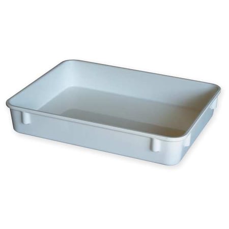 Stack & Nest Storage Container, 0.9 gal, 12-3/8 in L x 9-3/4 in W x 2-1/8 in H, White
