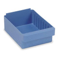Drawer Storage Bin, High Impact Polystyrene, Blue, 4 5/8 in H, 8 3/8 in W, 11 5/8 in L