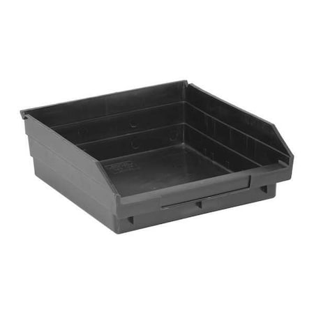Black Shelf Bin, 4"L x 11-5/8"W x 11-1/8"H