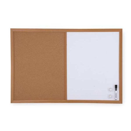 Bulletin/Whiteboard Combination 24"H x 36"W