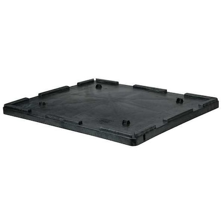 Black Plastic Bulk Container Lid