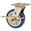 Swivel Plate Caster, Poly, 6 in., 900 lb.