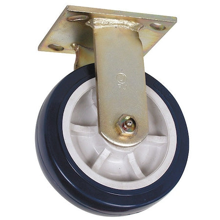 Rigid Plate Caster, Poly, 6 in., 900 lb.