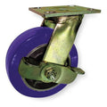 Swivel Plate Caster, Poly, 4 in., 750 lb.