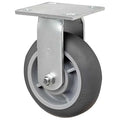 Rgd Plat Castr, Therm Rubbr, 6 in., 450 lb.