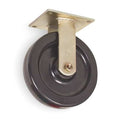 Rgd Plate Caster, Phenolic, 5 in., 1000 lb.
