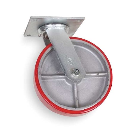 Swivl Plate Castr, Poly, 5 in., 1050 lb.