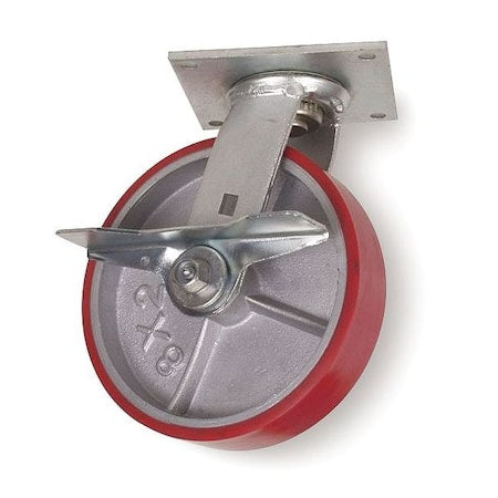 Swivel Plate Caster, Poly, 5 in., 1050 lb., D